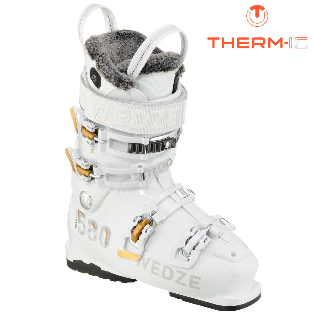 Women's Piste Ski Boots Heat - White