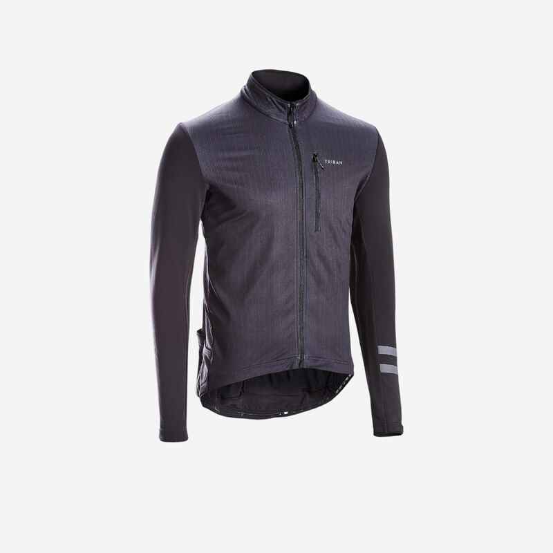 Fahrradtrikot Rennrad langarm RC500 Herren schwarz Fahrradtrikot Rennrad langarm RC500 Herren schwarz