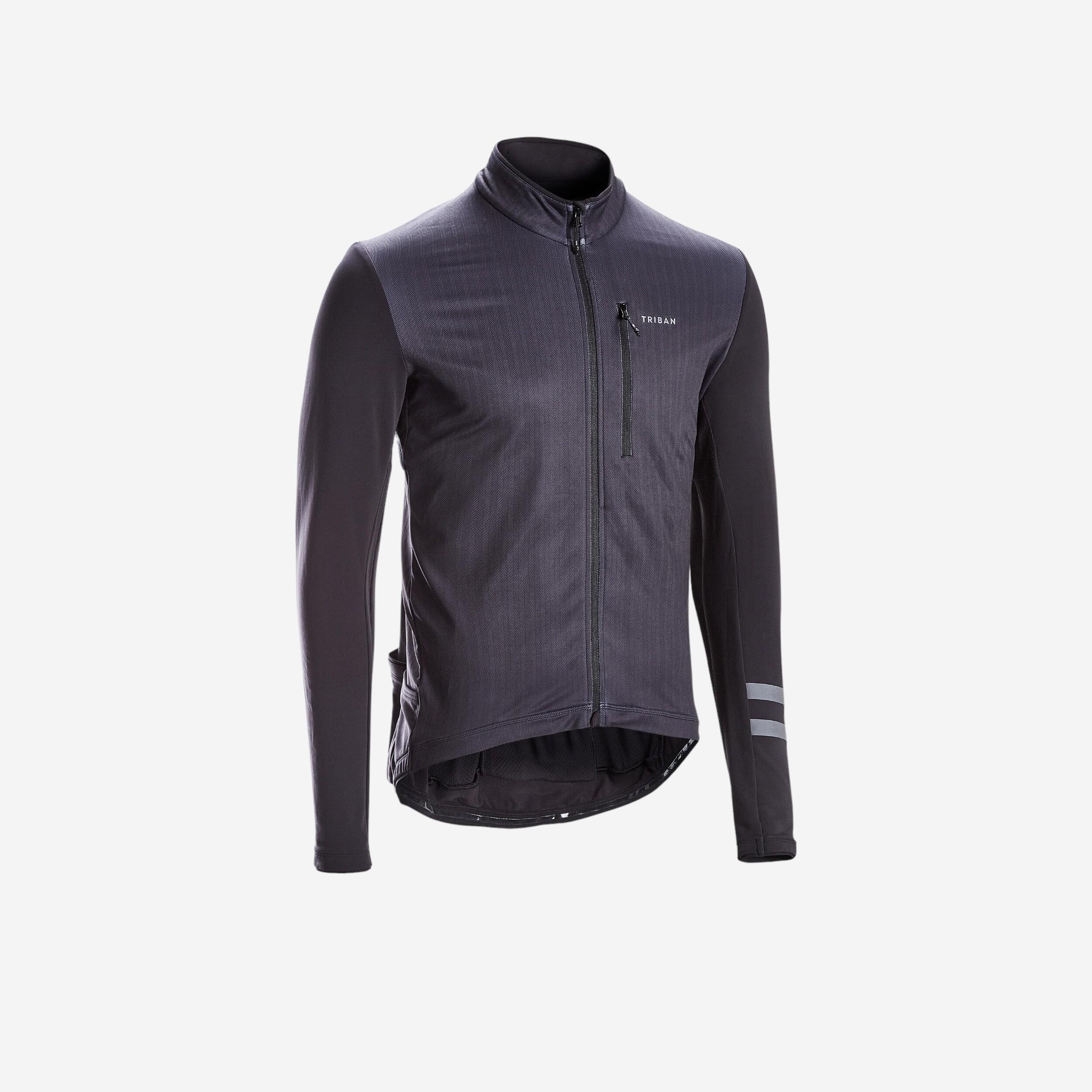 Maglia maniche lunghe ciclismo uomo RC 500 nera TRIBAN | DECATHLON
