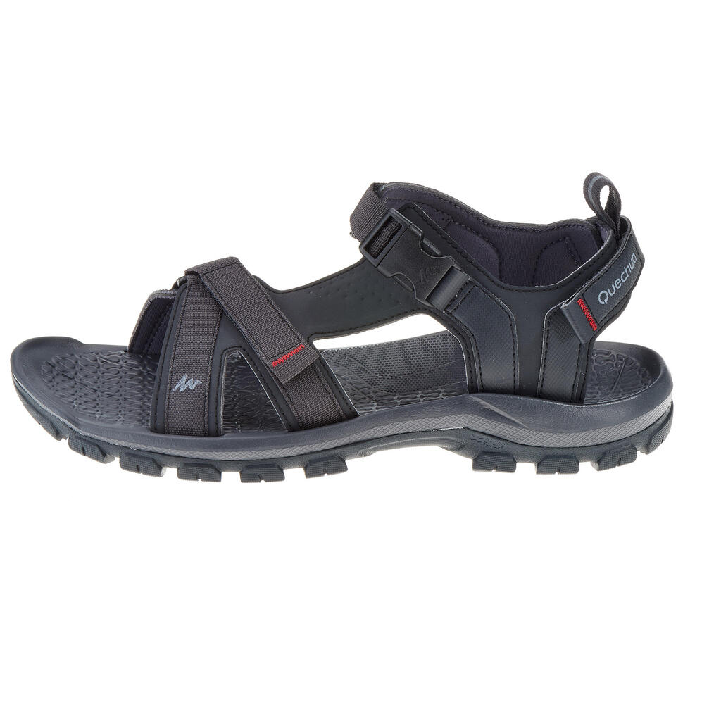 SANDALIAS SENDERISMO HOMBRE ARPENAZ120 NEGRO