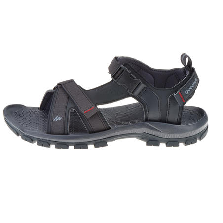 Sivo-crvene muške sandale za pešačenje NH110