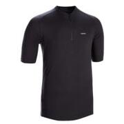 Men's Road Cycling Short-Sleeved Jersey Essential - Black