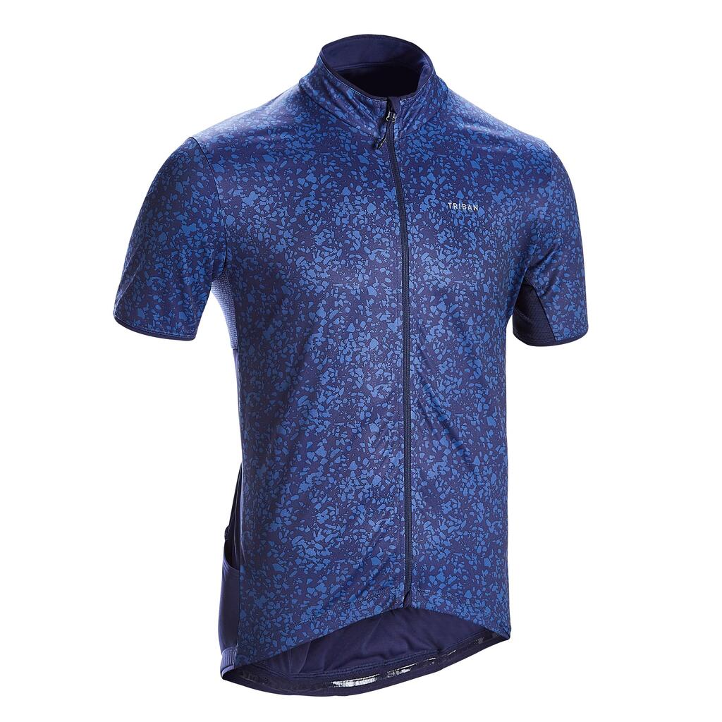 Rc500 short-sleeved road cycling jersey - terrazzo blue