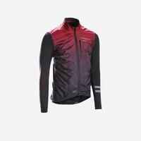 Men's Mid-Season Long-Sleeved Road Cycling Jersey RC500 - Shield Burgundy
