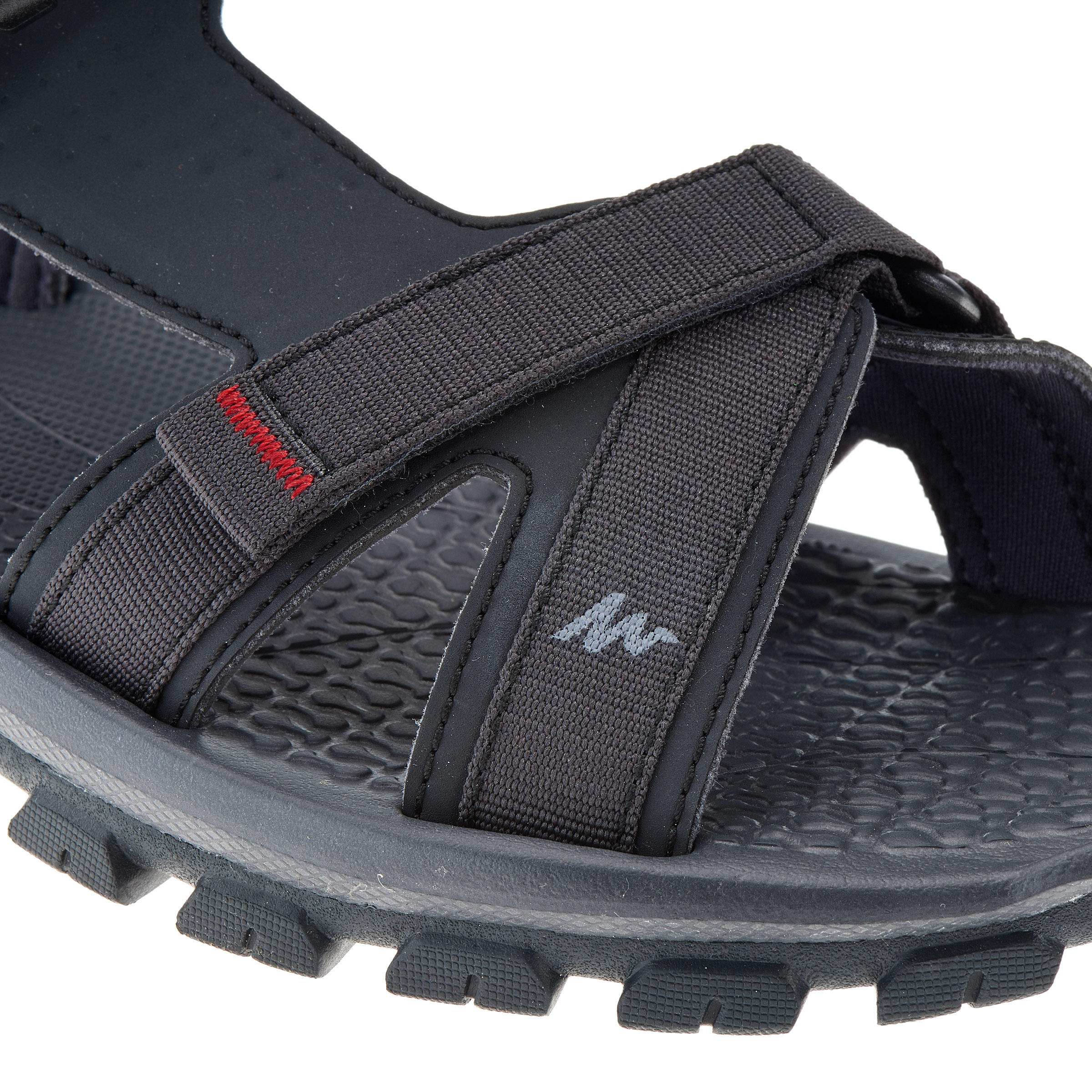 Sandales De Randonnée Homme Similicuir - Triple Sangle Réglable Velcro, Semelle Caoutchouc Antidérapante