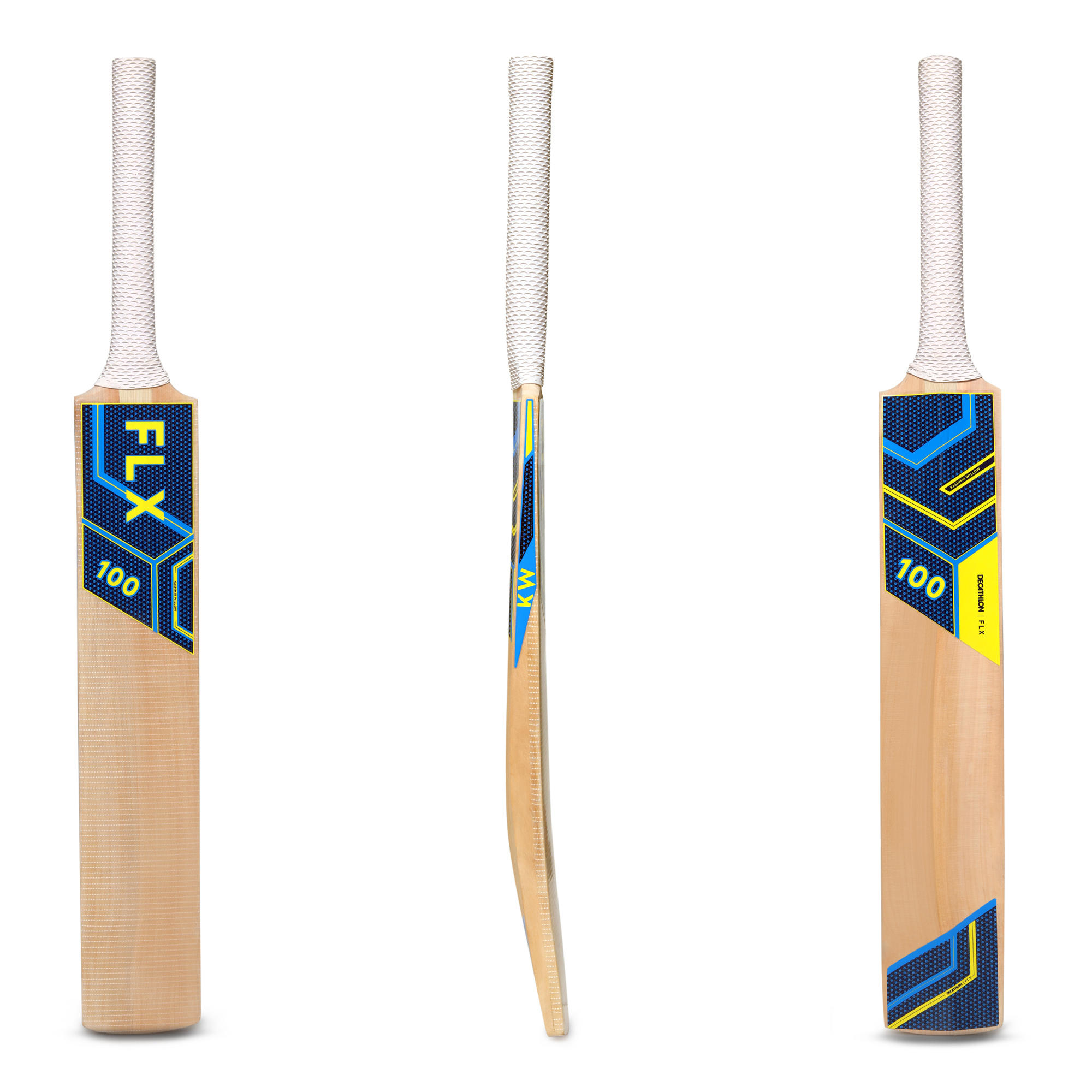 4, KASHMIR WILLOW CRICKET BAT LIGHT BLUE