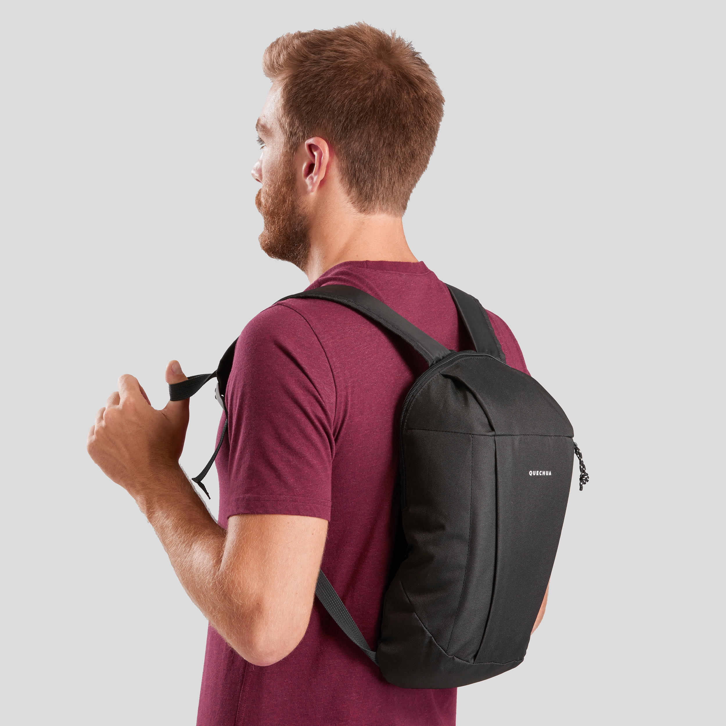 MOCHILA DE SENDERISMO NH100 10 LITROS NEGRO - Decathlon