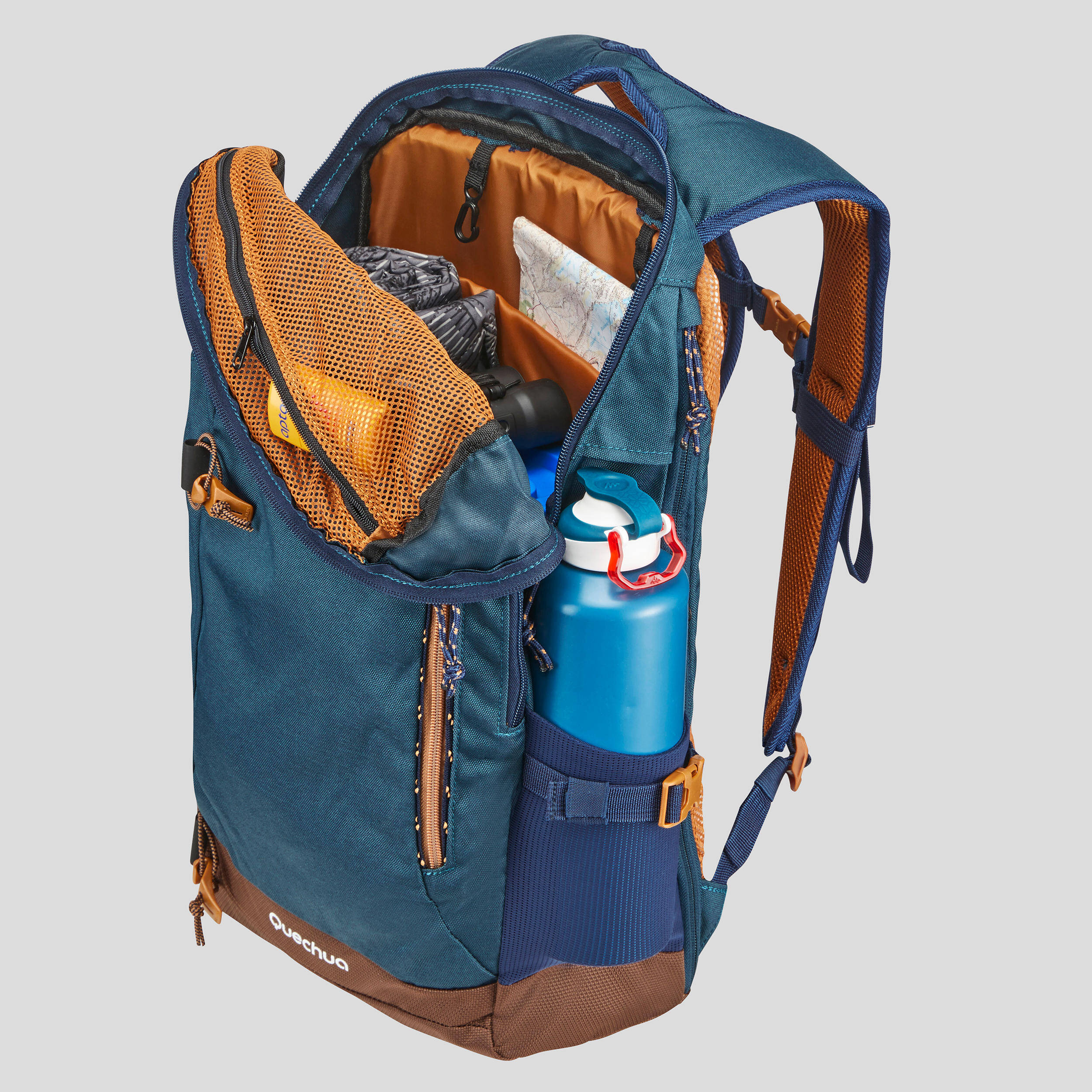 Hiking Bag 20 Litre (with Raincover) NH500 - Blue -  4