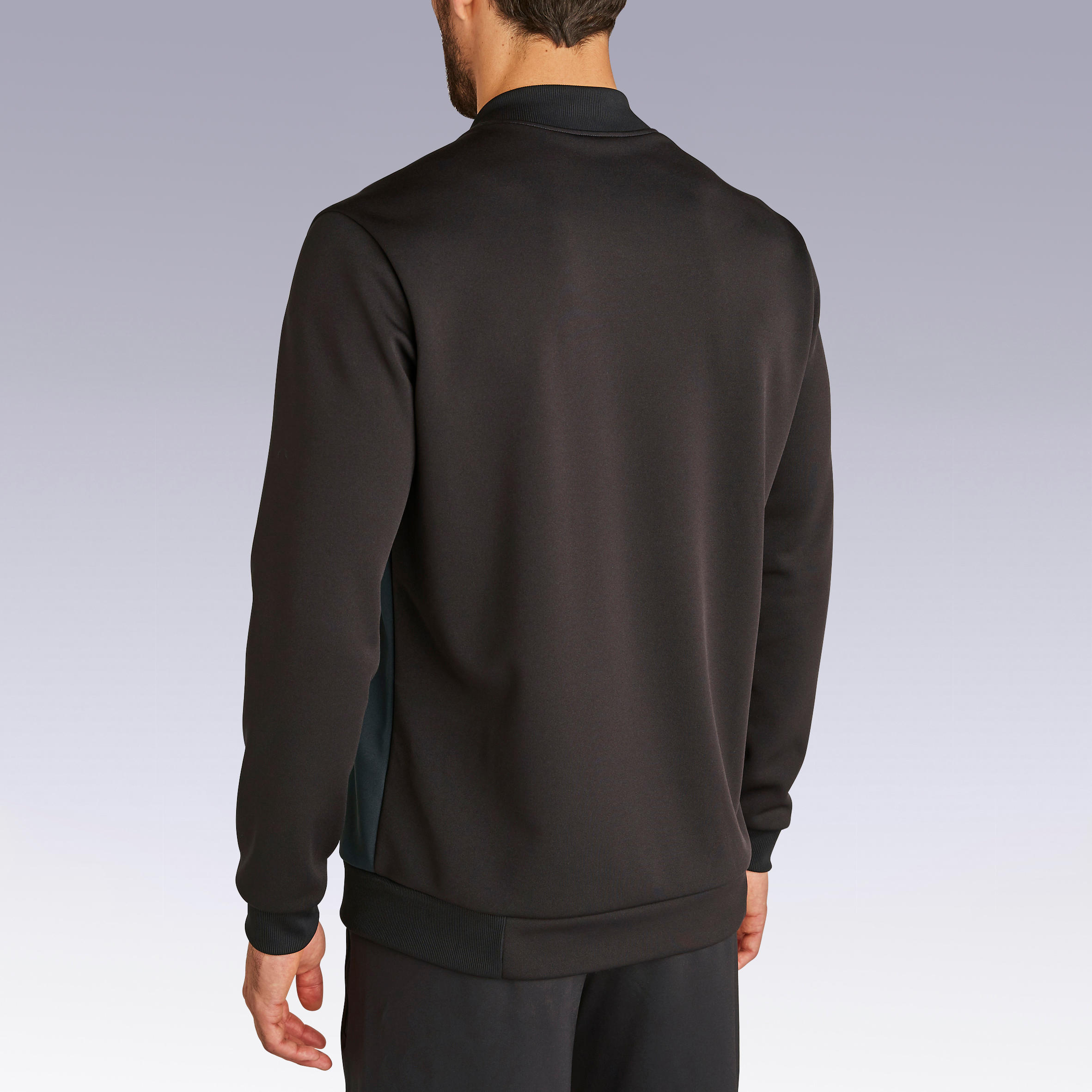 Sudadera Fútbol Kipsta T100 adulto negro 2/8