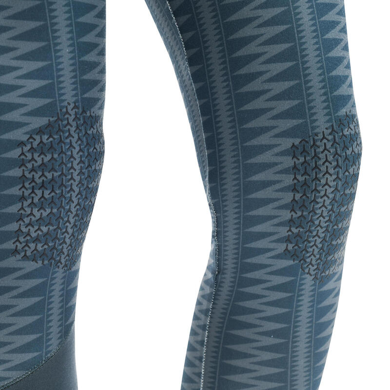 GIRLS’ CLIMBING STRETCH LEGGINGS VERTIKA STORM GREY SIMOND Decathlon