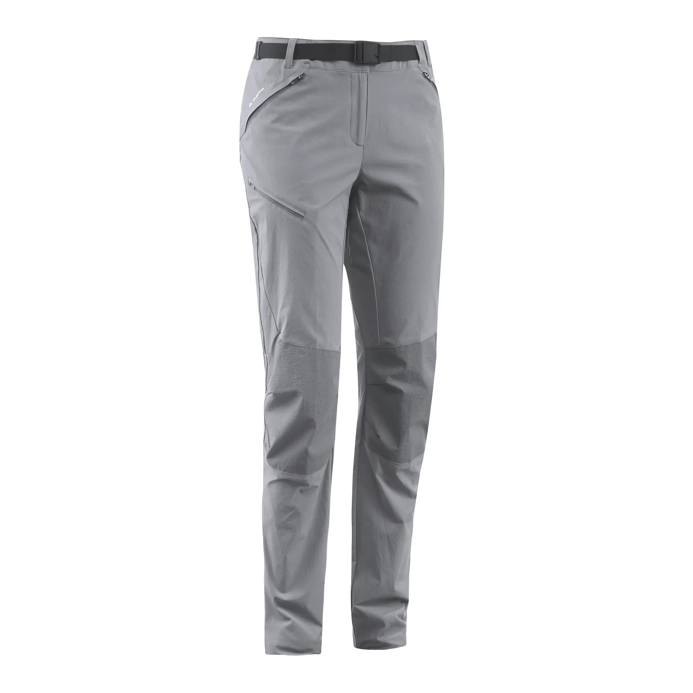 Women's Mountain Hiking Trousers Forclaz 500 - Grey 1/8