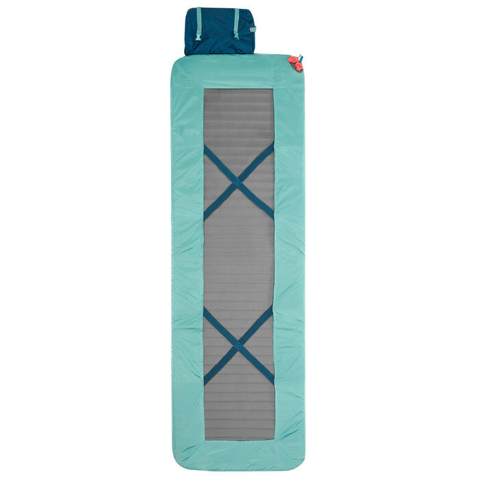SLEEPIN BED MH500 SAC DE COUCHAGE ET MATELAS 2 EN 1 BLEU 15°C L QUECHUA Decathlon