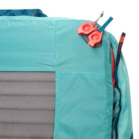 Schlafsack Camping 2-in-1 Sleepin Bed MH500 15 °C in Gr. L blau