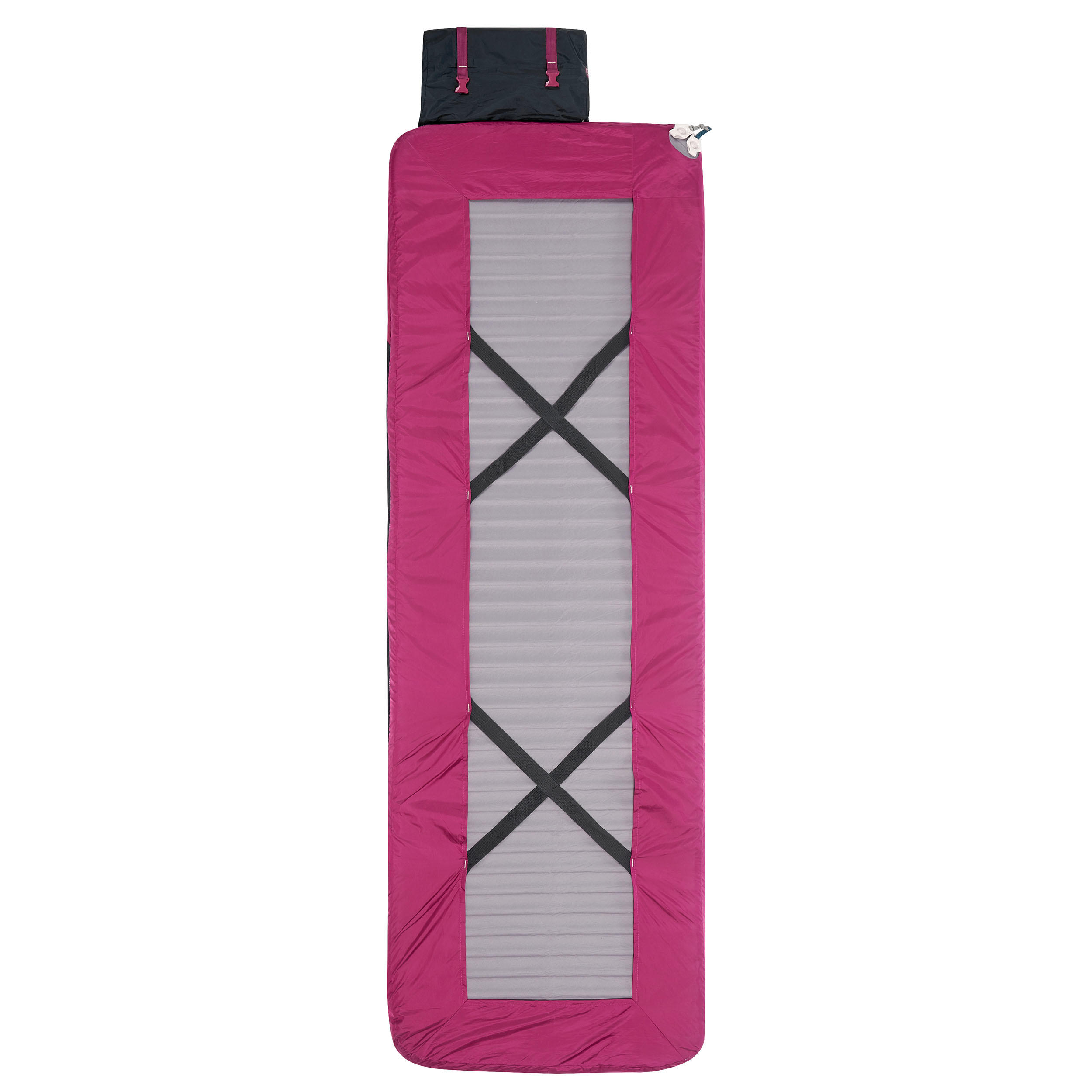 SAC DE COUCHAGE 2 EN 1 - SLEEPIN BED MH500 15°C L PRUNE 2/14