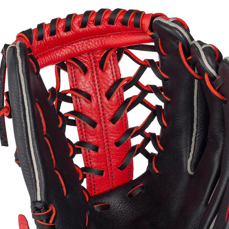 Gant de Baseball Lanceur Champ Extérieur Droitier BA550 - Rouge