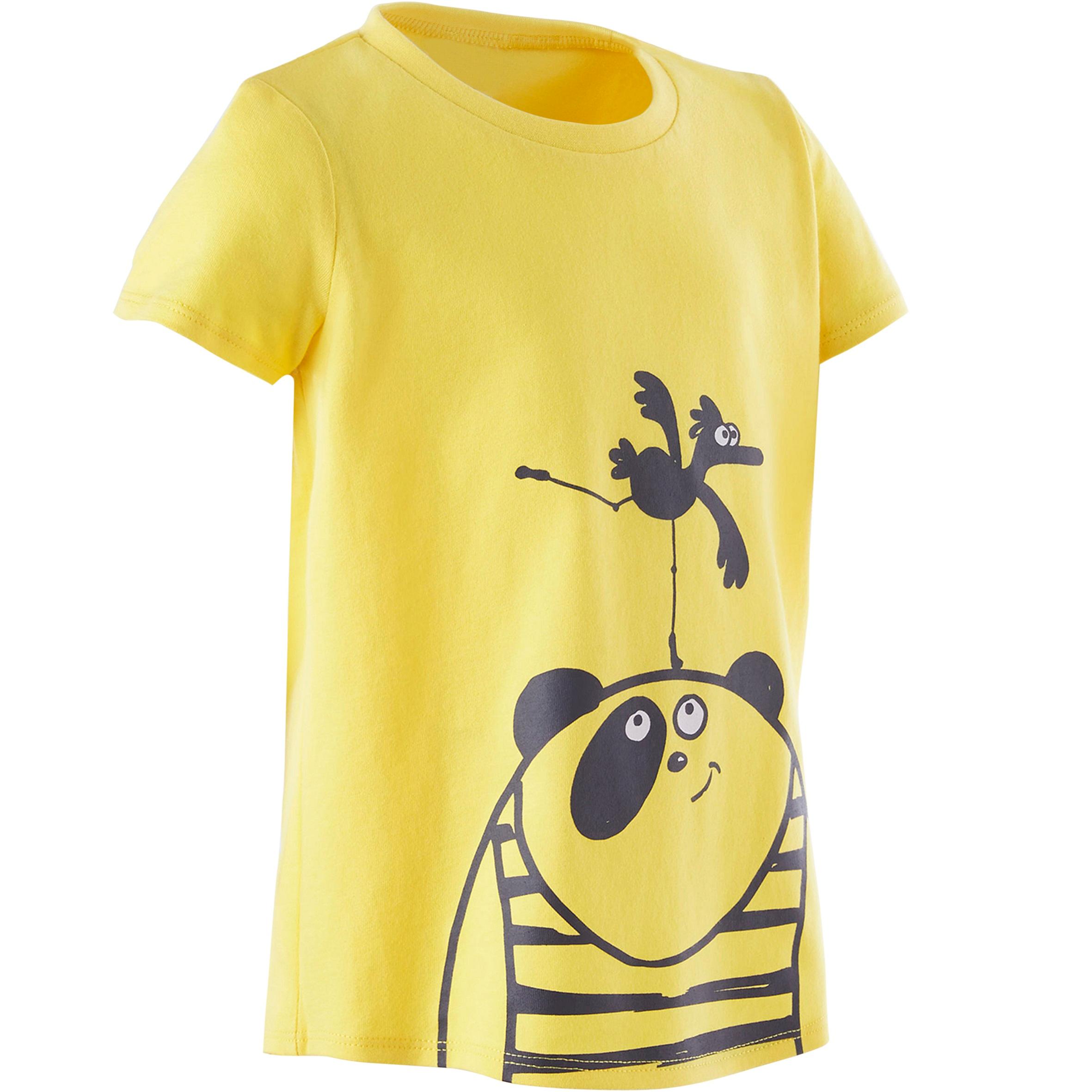 tee shirt jaune fille decathlon