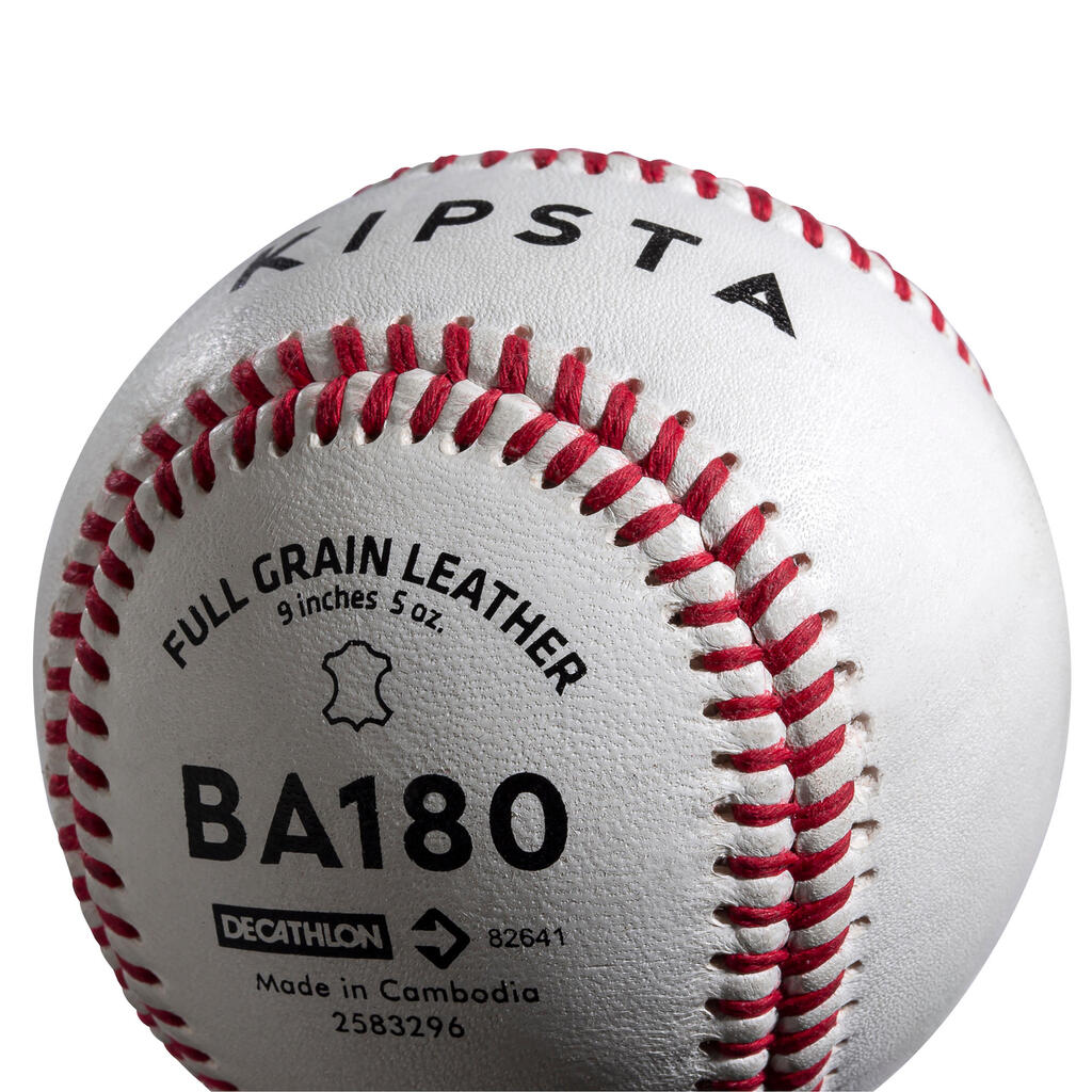 Loptica za baseball BA180 BOX bijela