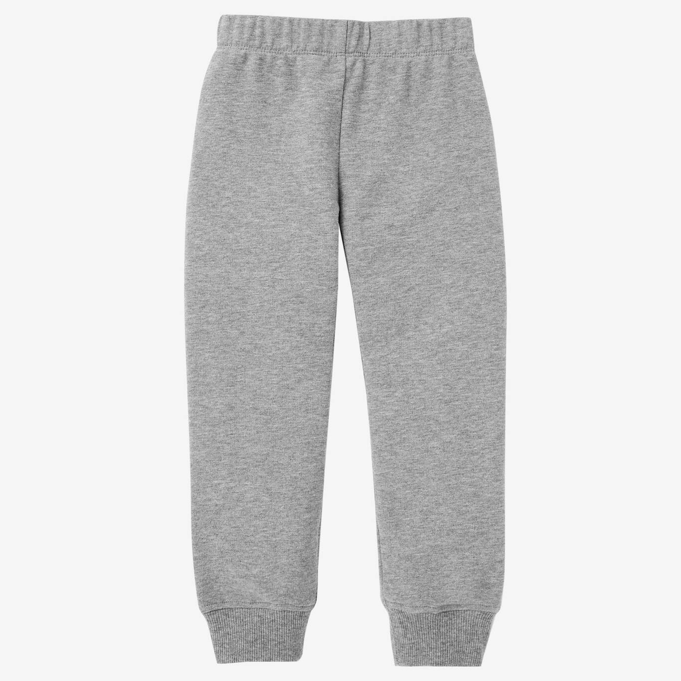 Kids' Baby Gym Basic RegularFit Bottoms Light Grey Decathlon