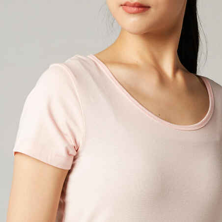 Women's Fitness T-Shirt 100 - Pink