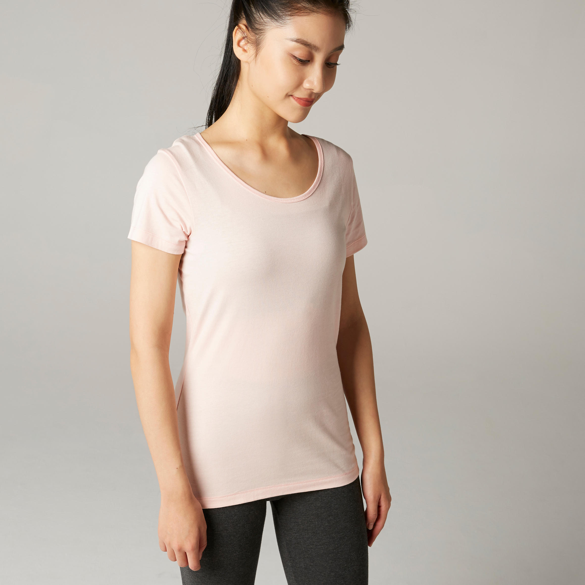 T shirt fitness femme 100 Rose DECATHLON El Djazair