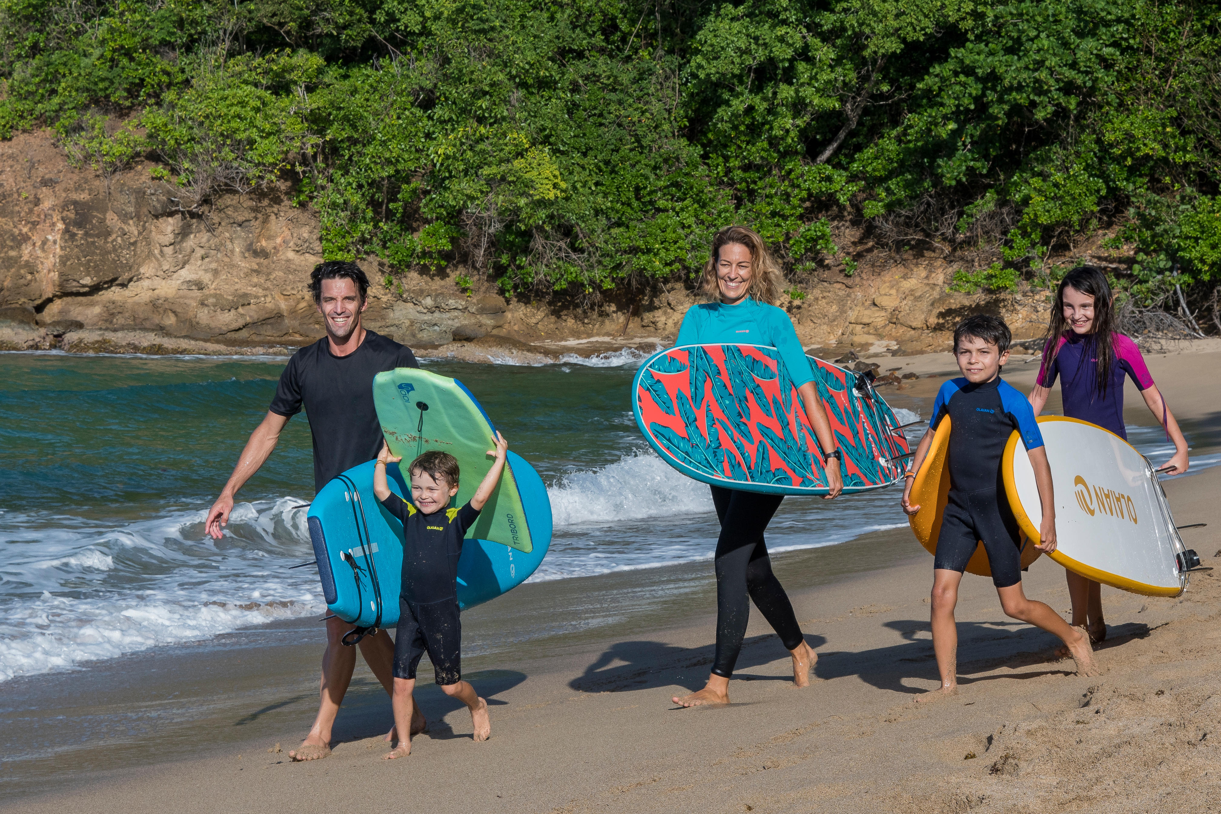 Women Swim Leggings, Paddleboard, Surf SUP - Hawaiian Gardens