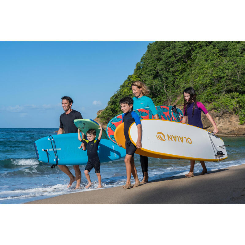 Combinezon surf 100 Neopren 1,5 mm Albastru-Galben Copii 