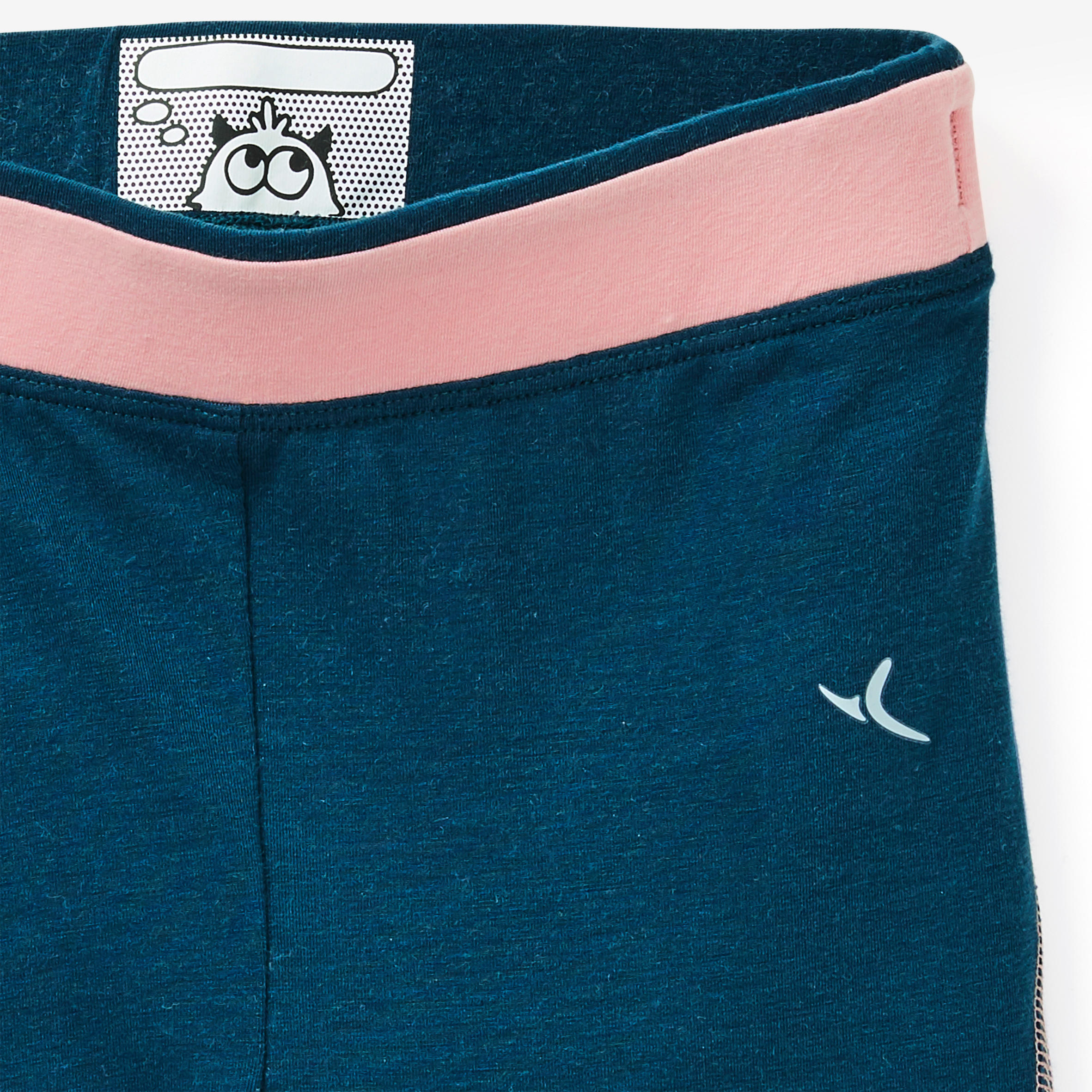 Leggings mallas gimnasia deportiva Bebés Domyos 500 azul 3/8