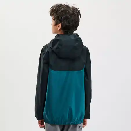 Kid's 7-15y waterpoof jacket - MH150 - Blue