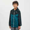 Kids’ Hiking Waterproof Jacket MH150  7-15 Years - green 