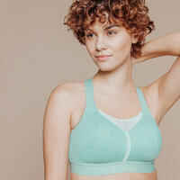 COMFORT RUNNING BRA - FLECKED KHAKI