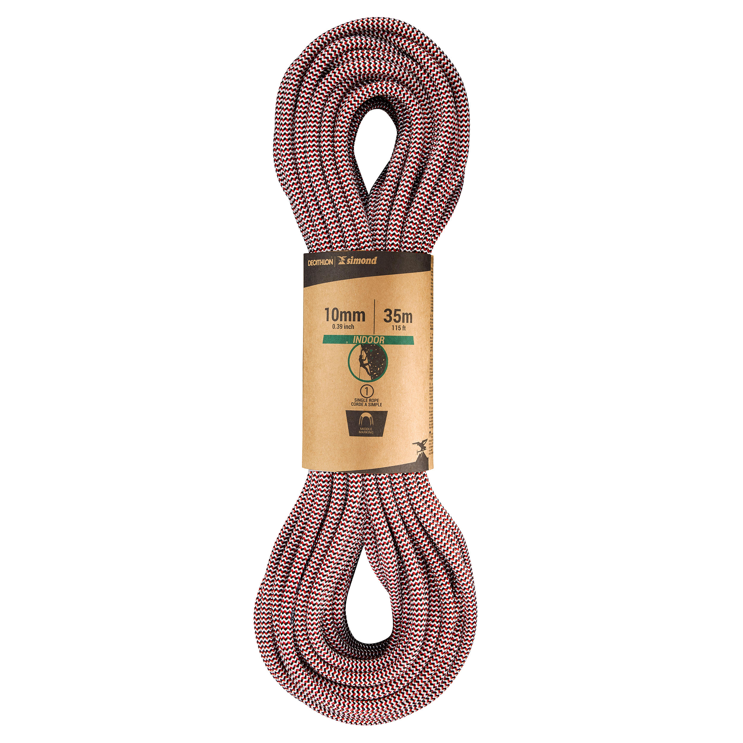 Corde D'escalade Extérieure – 60/120/150 Cm – Sécurité Alpinisme, Via Ferrata, Spéléo – Avec Anneaux De Roulement – Nylon Haute Résistance (rouge, Jaune, Orange) - 11