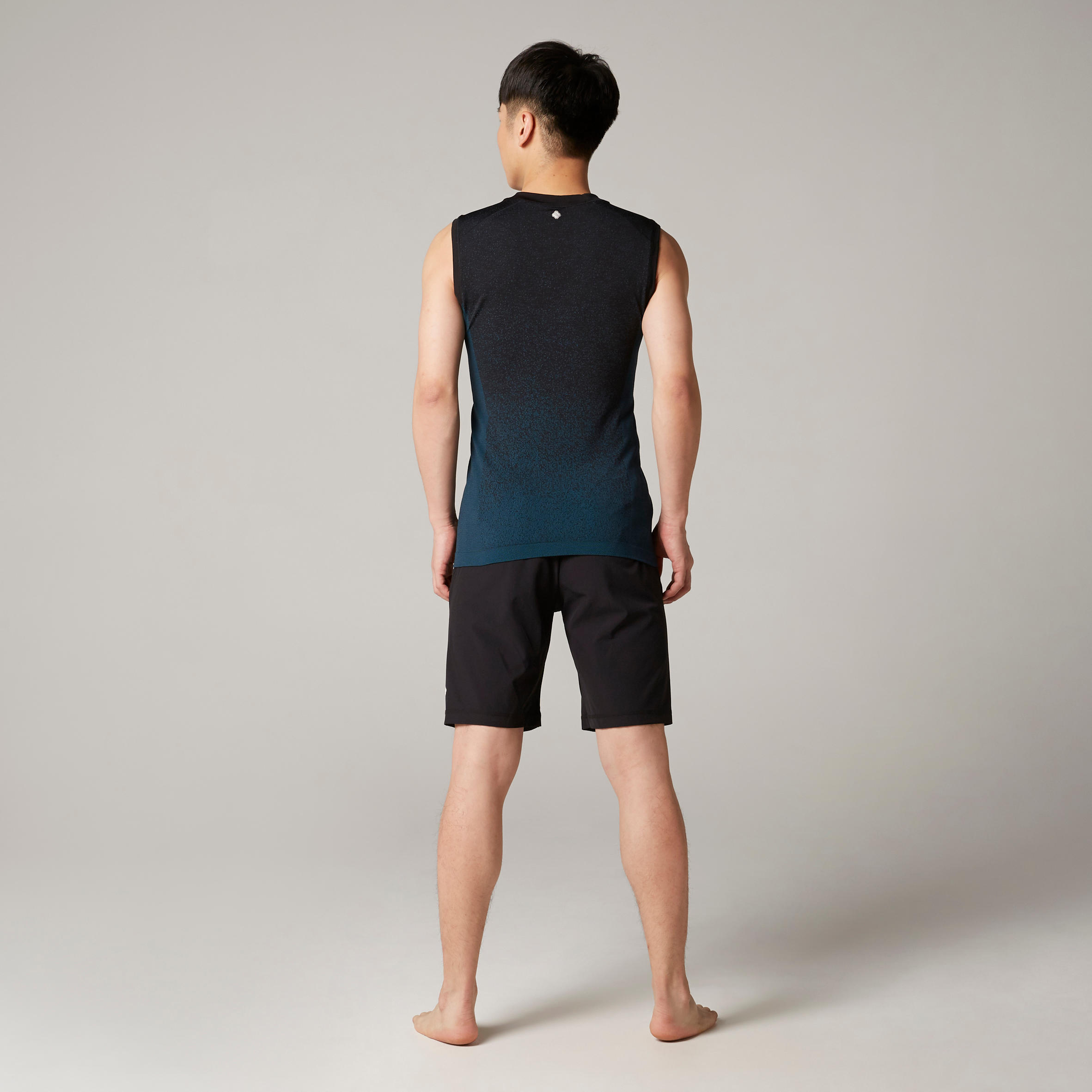 Men's Seamless Yoga Tank Top - Blue 4/6