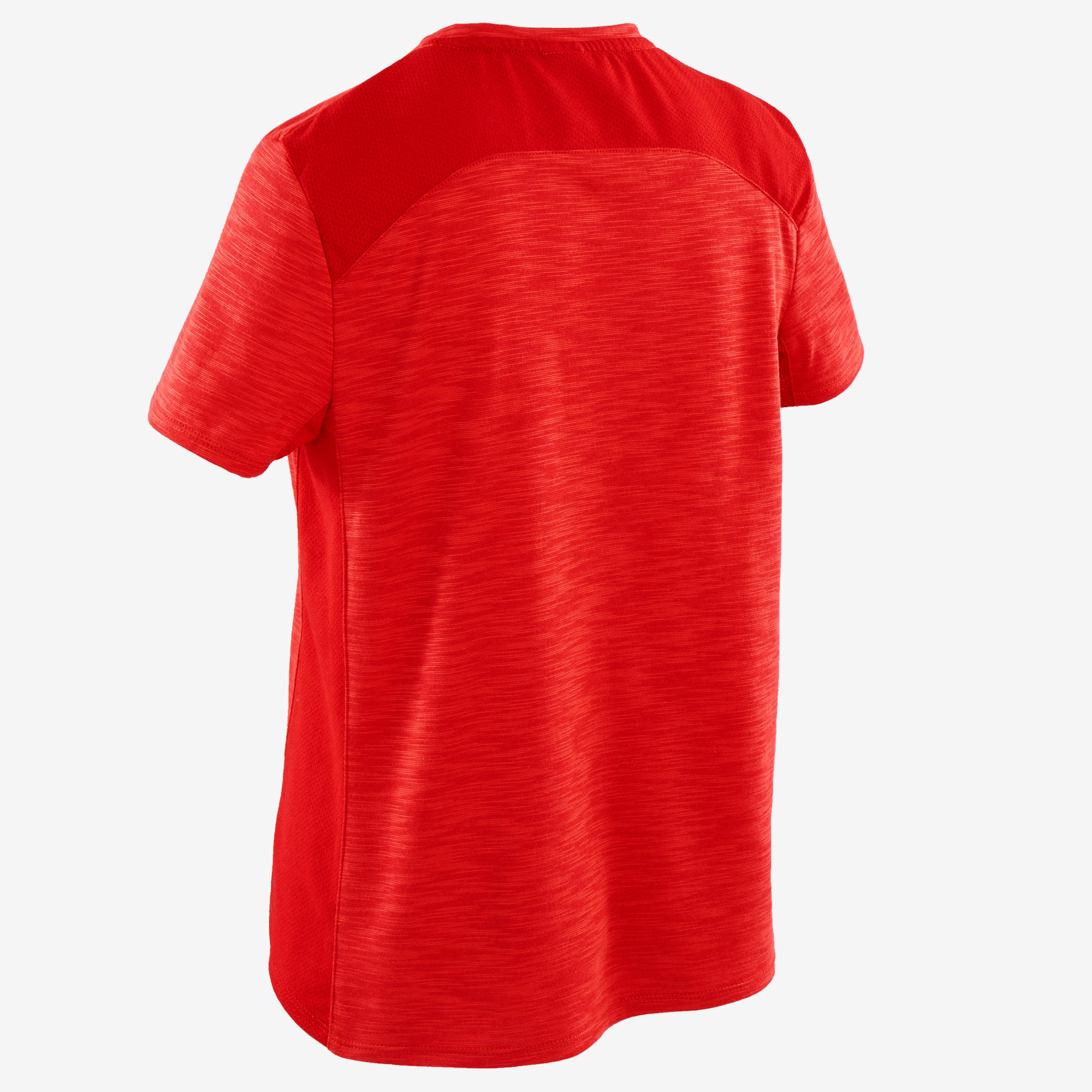 Boys' Breathable Cotton Short-Sleeved Gym T-Shirt 500 - Red 3/5