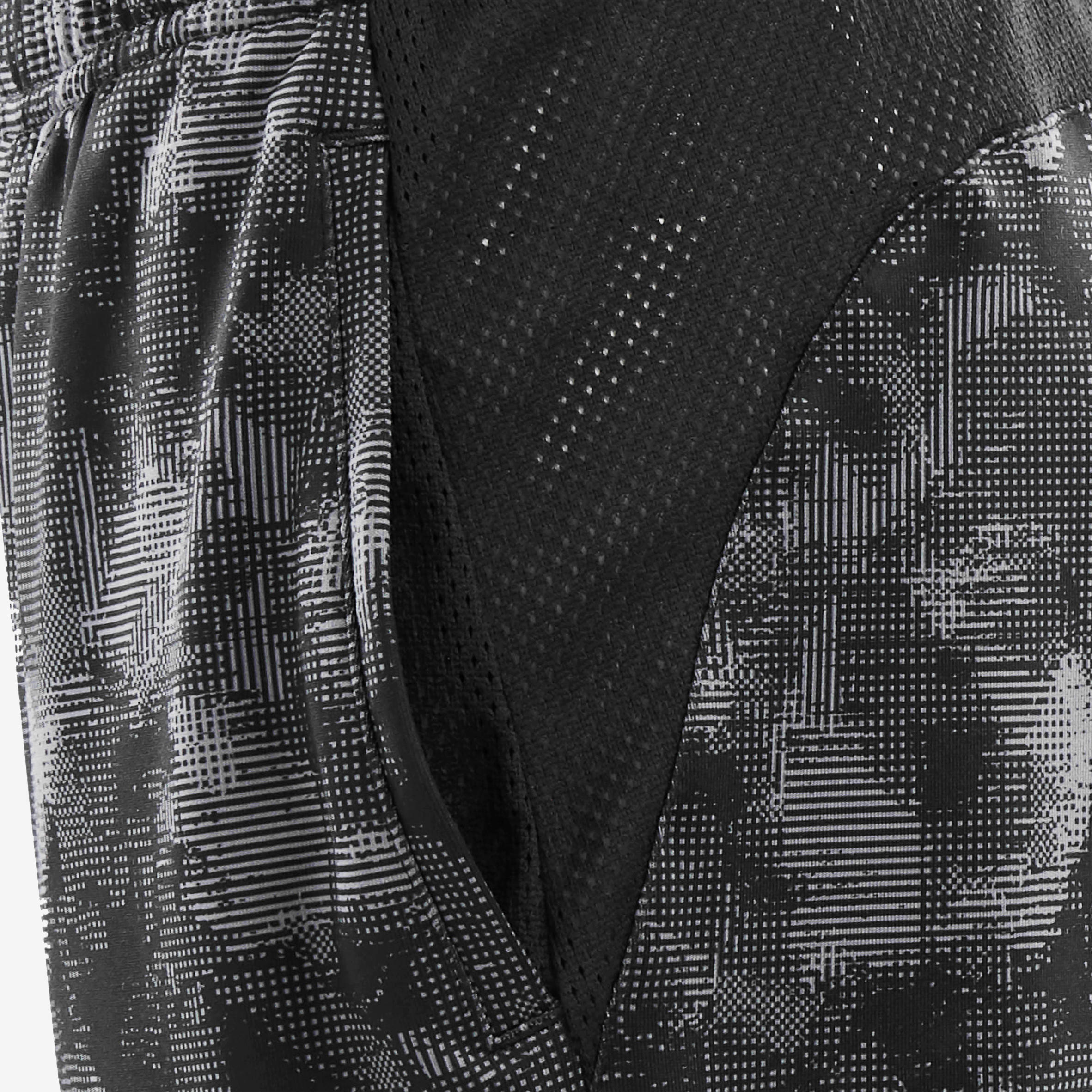Kids' Breathable Shorts - Black/Print 4/10