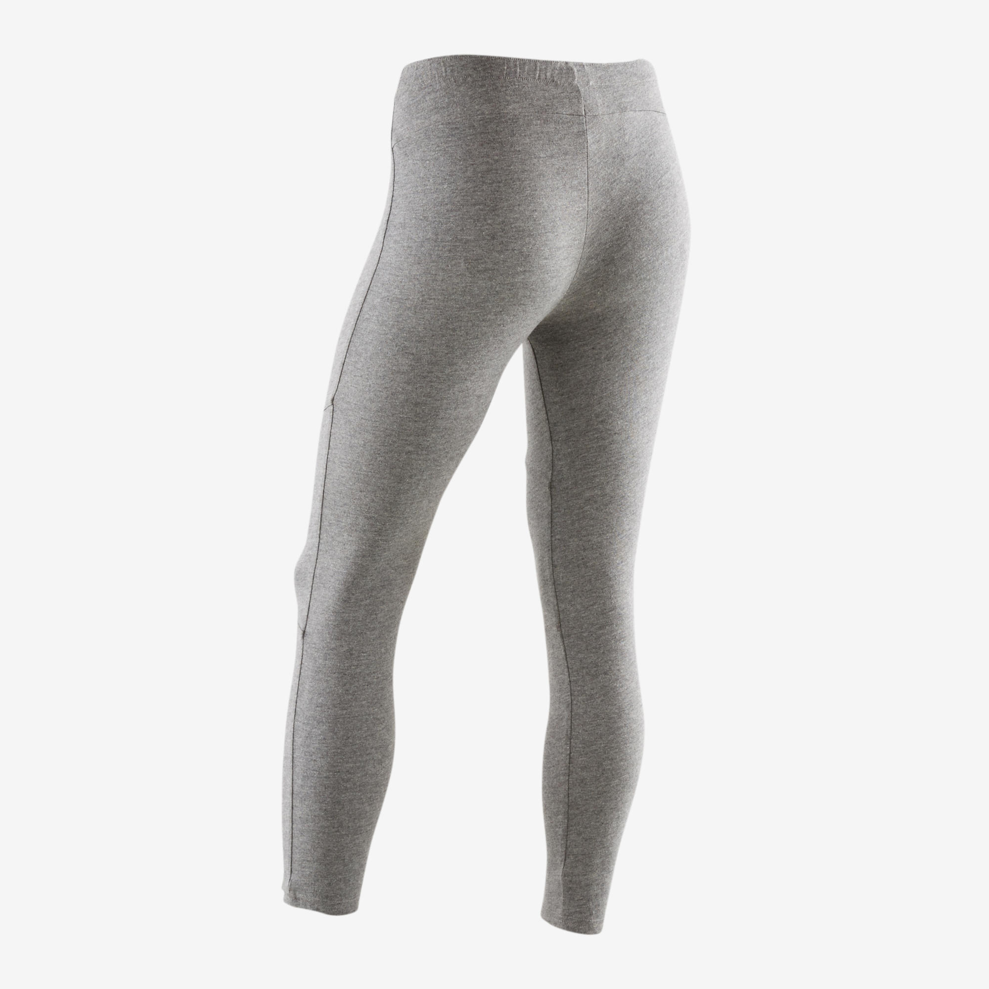 Boys' Slim Warm French Terry Gym Bottoms - Light Grey 3/4