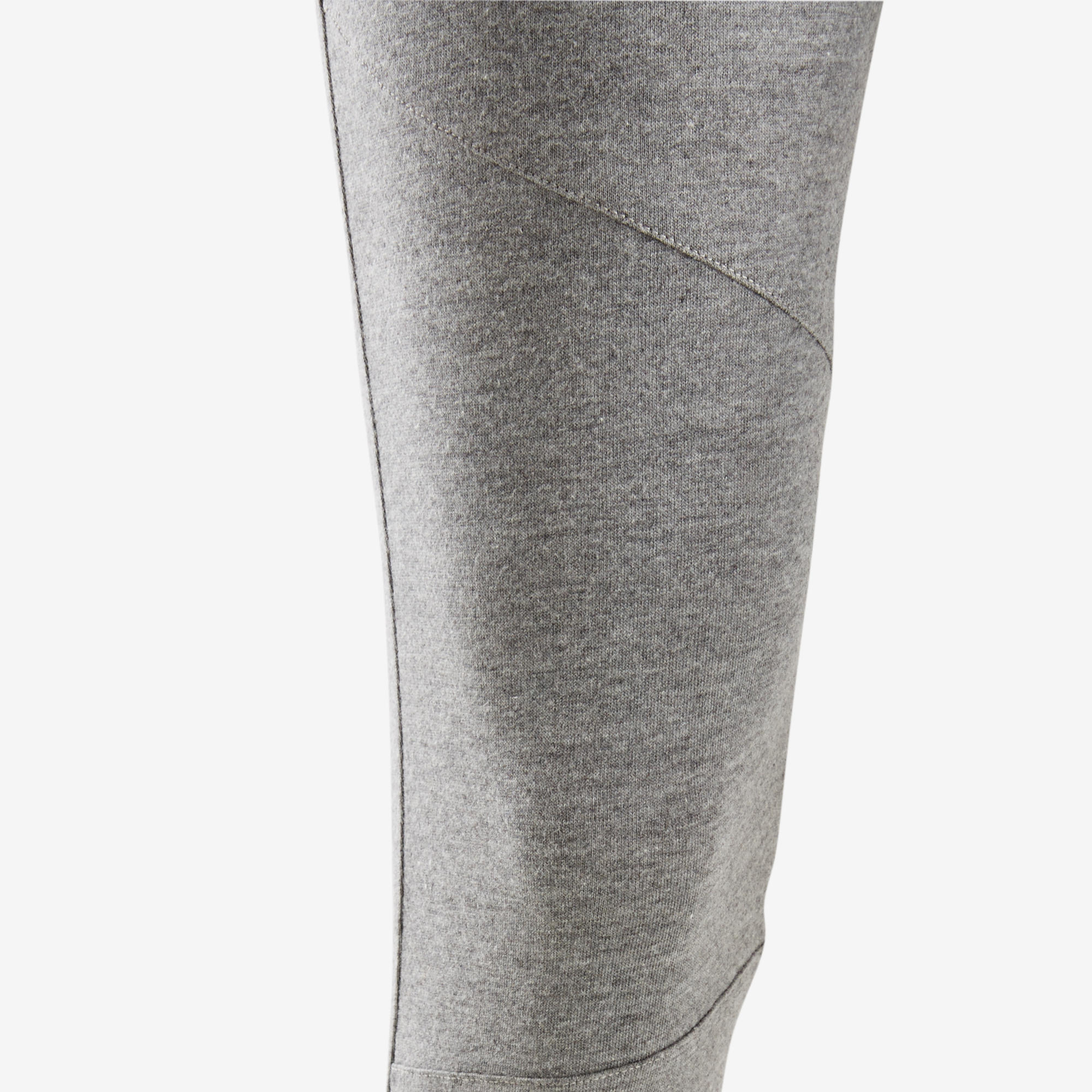 Boys' Slim Warm French Terry Gym Bottoms - Light Grey 4/4