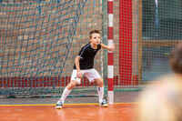 Handballschuhe H100 Schnürsenkel Kinder weiss/schwarz