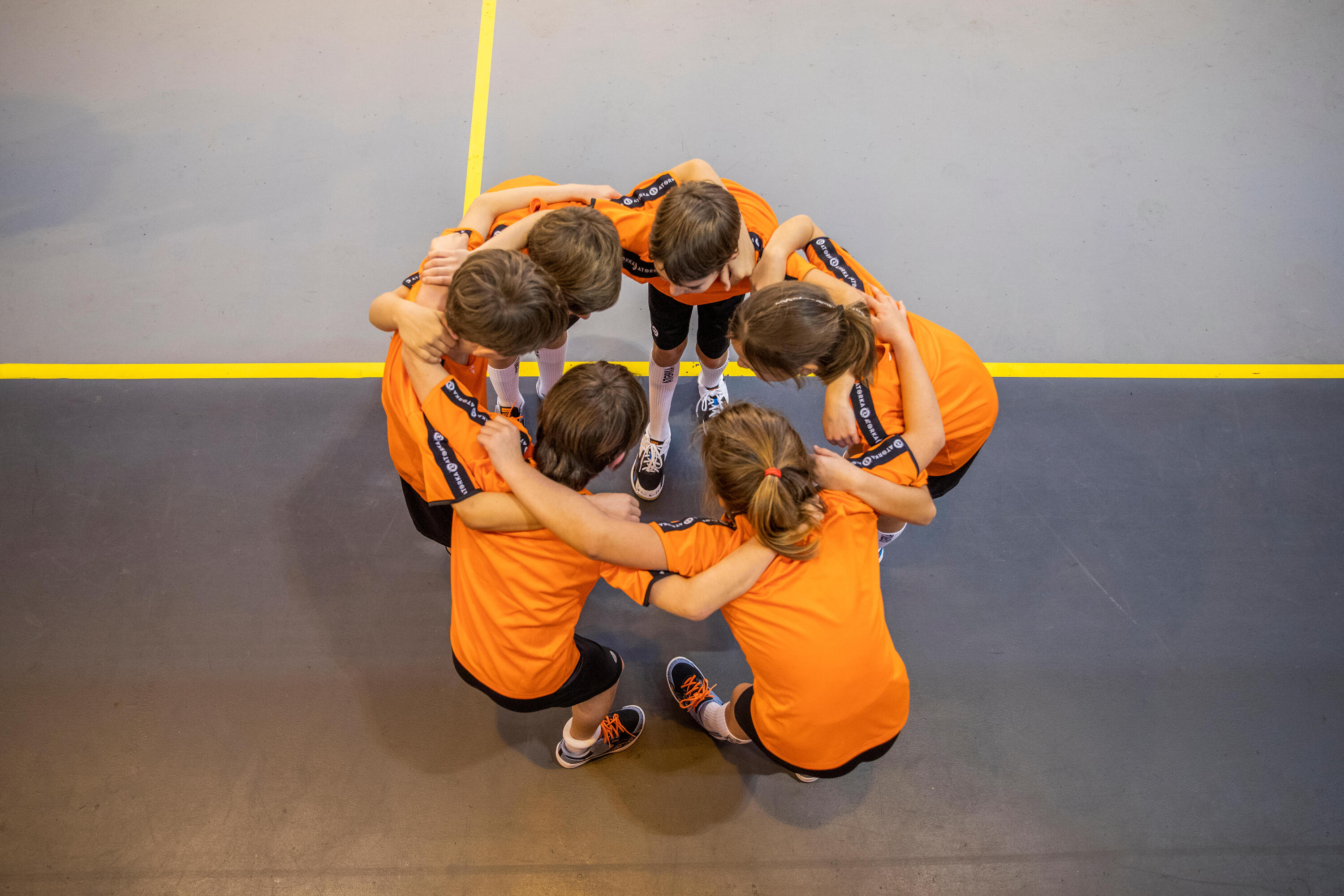 Kids' Handball Jersey H100 - Orange 3/5
