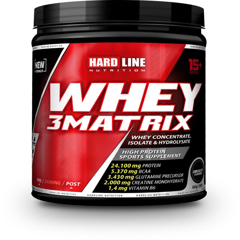 Hardline Whey 3 Matrix Protein Tozu - Çikolata - 454 Gr
