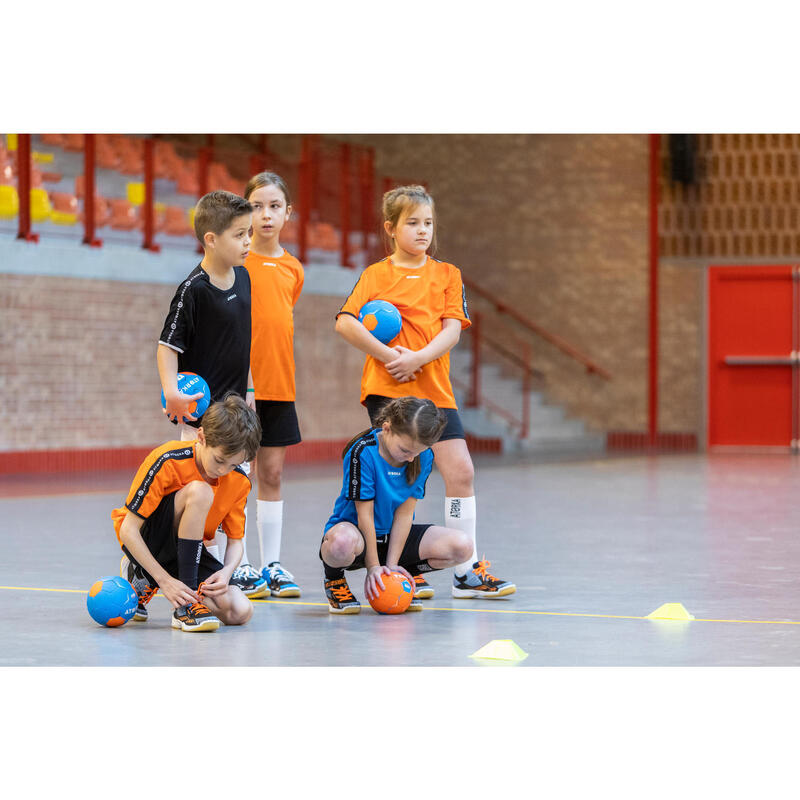 Kinder Handball Trikot H100 kurzarm blau