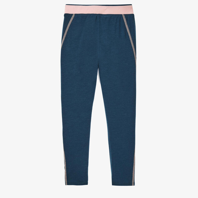 Legging fille respirant - 500 bleu de 1 an à 6 ans