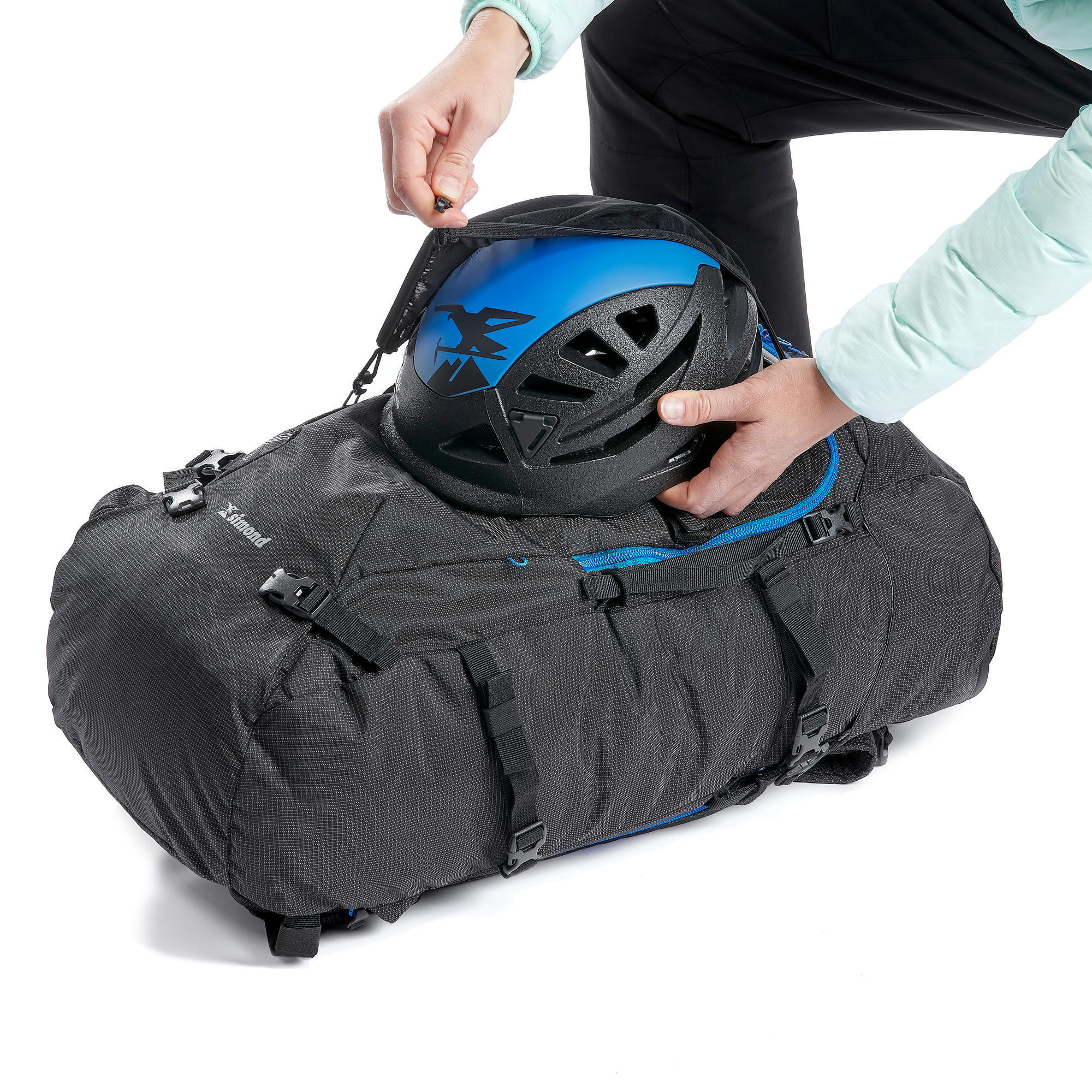 Zaino alpinismo ALPINISM 40 + 10 litri nero SIMOND | DECATHLON