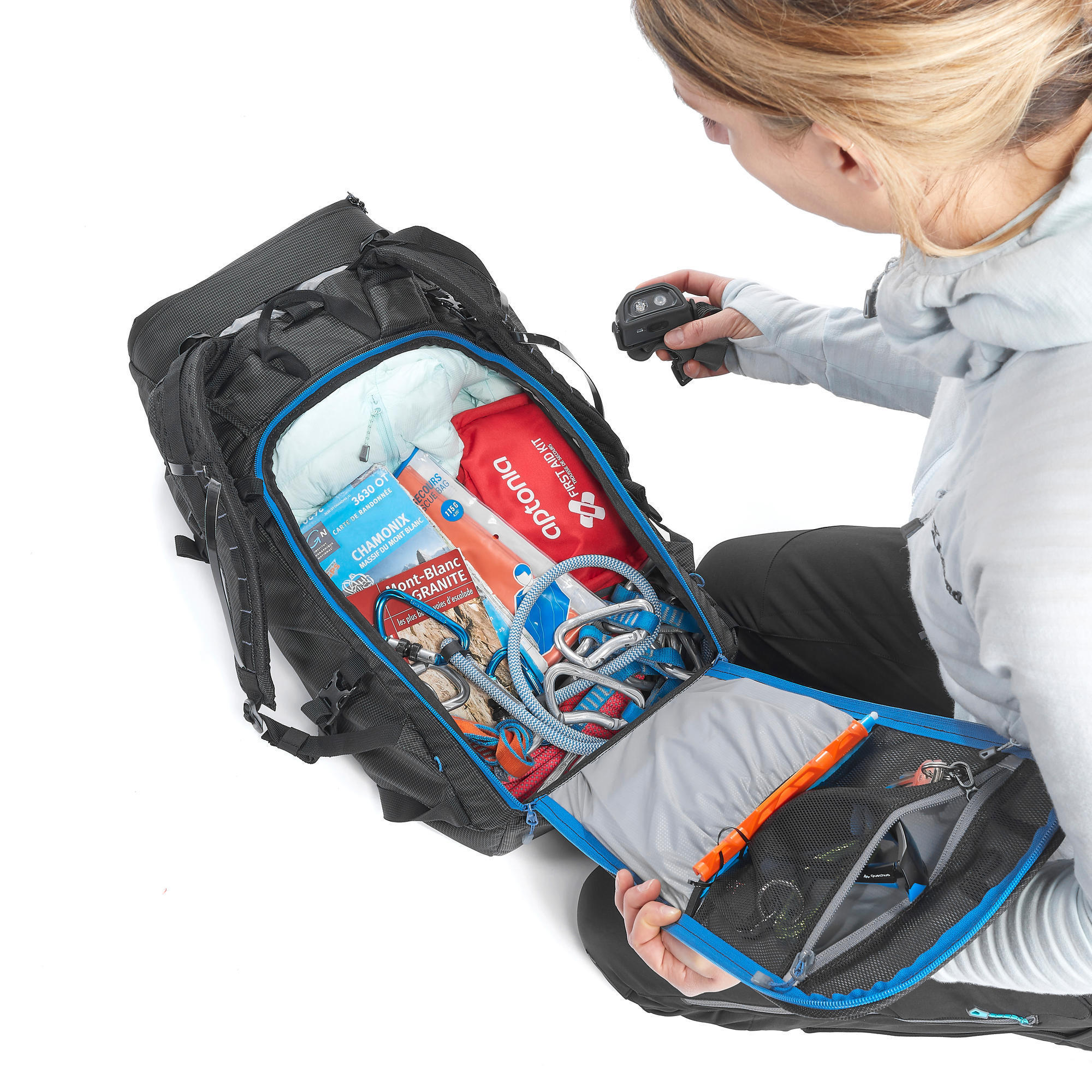 Zaino alpinismo ALPINISM 40 + 10 litri nero SIMOND | DECATHLON