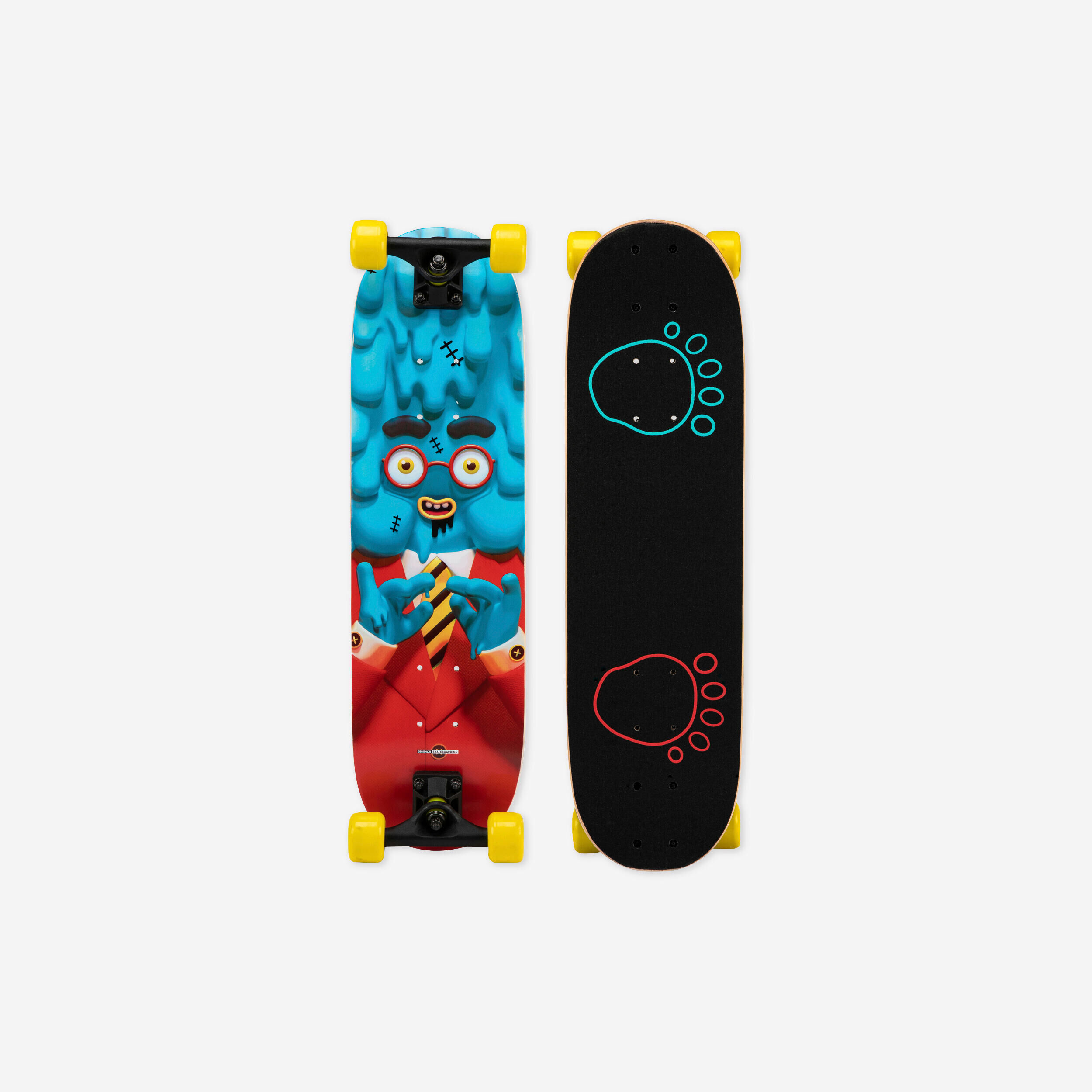 OXELO Kids' 4 to 7 Years Skateboard Play 120 Medusa