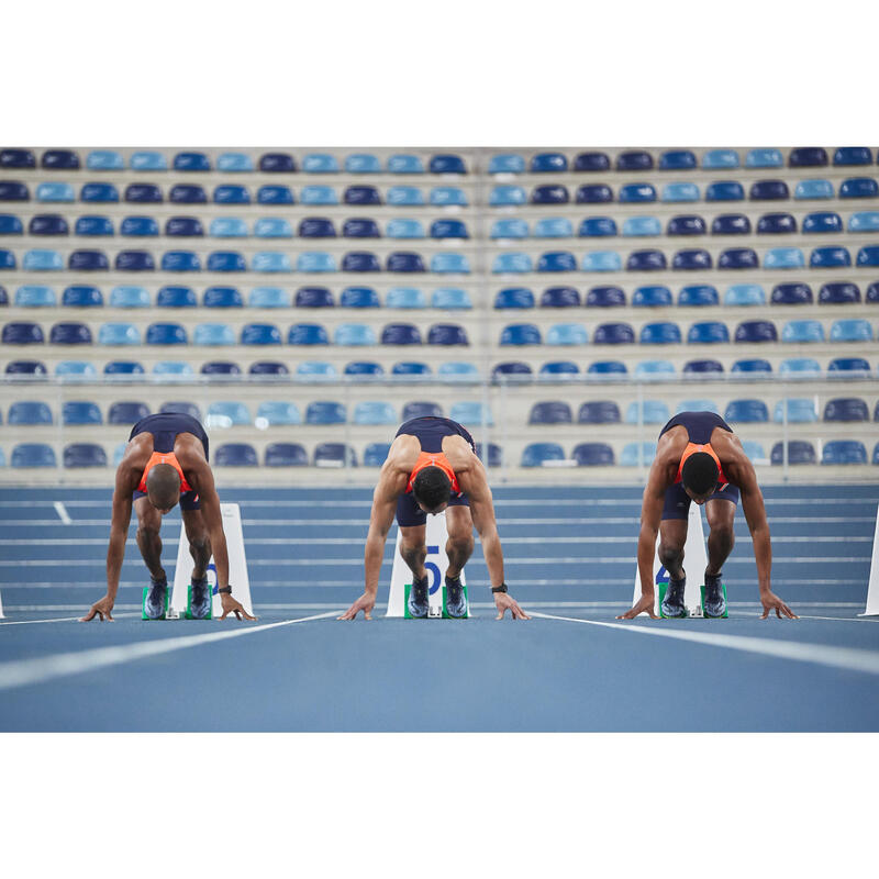 Încălțăminte Cuie Atletism AT Sprint Albastru-Galben