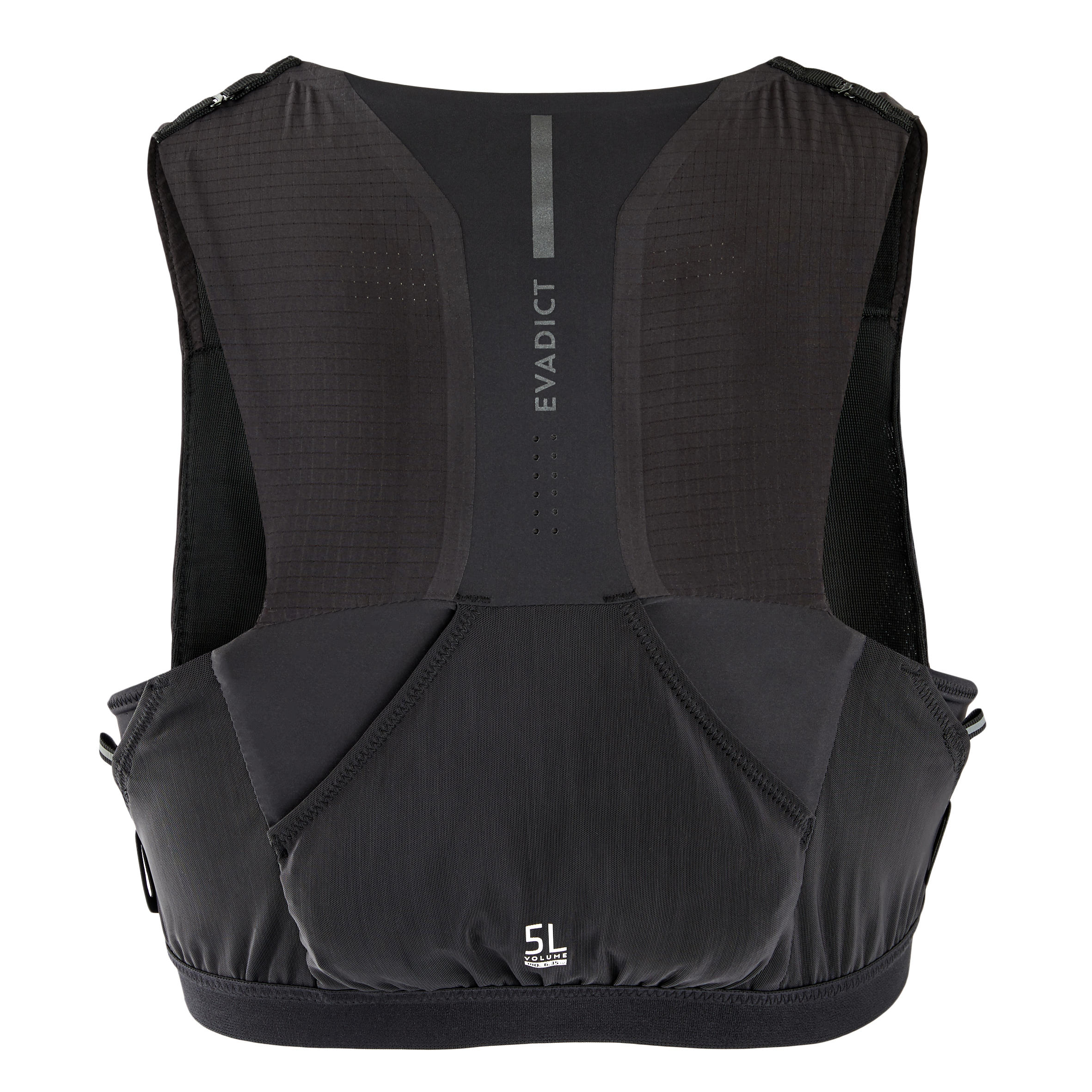 UNISEX TRAIL RUNNING HYDRATION GILET 5 L FLASK HOLDER - BLACK 3/11
