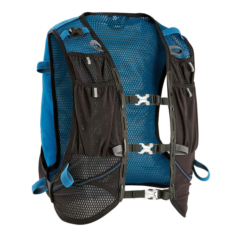 Mochila hidratación trail running 10 L Evadict azul