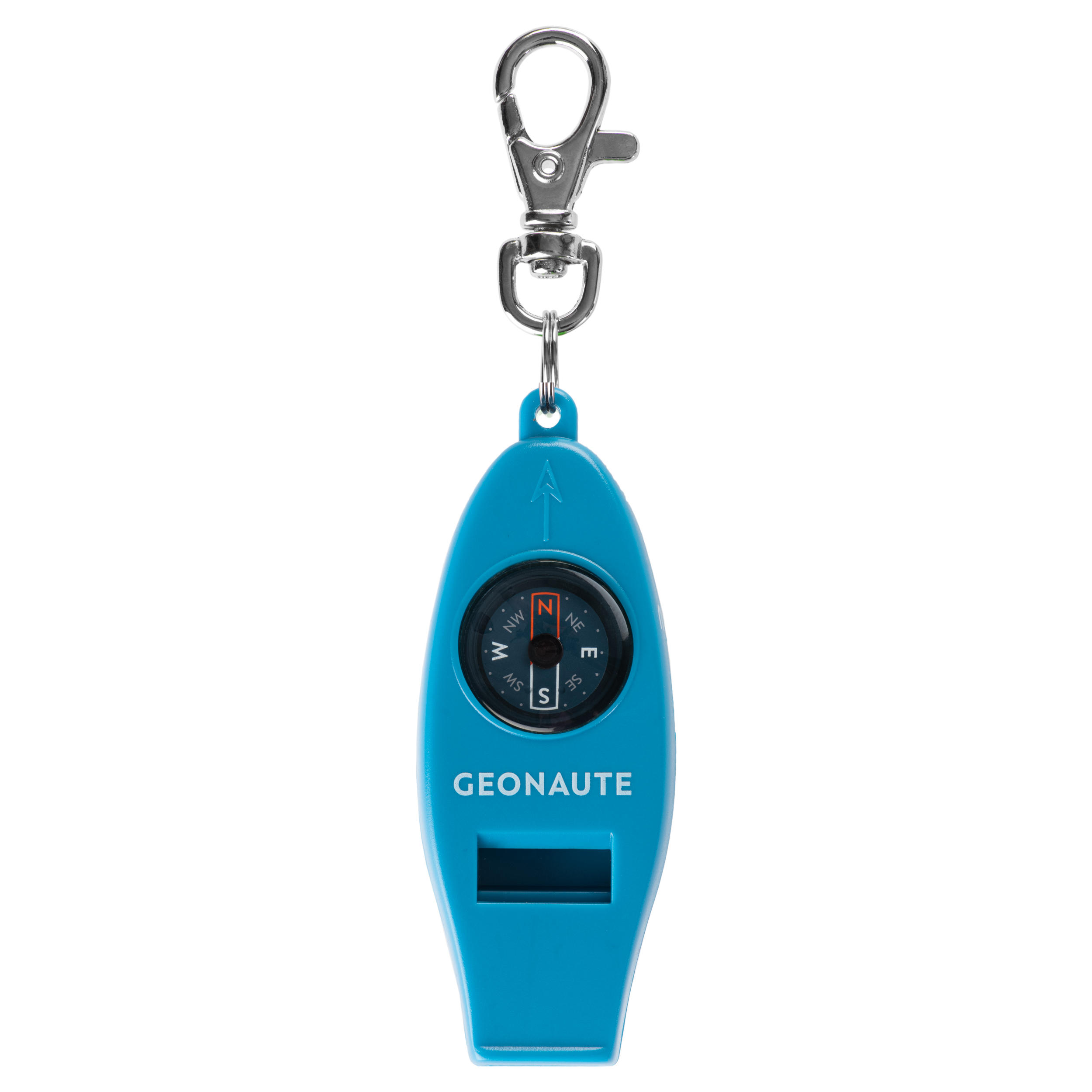 50 Multi-Purpose Whistle and Orienteering Compass - Blue - No Size By GEONAUTE | Decathlon
