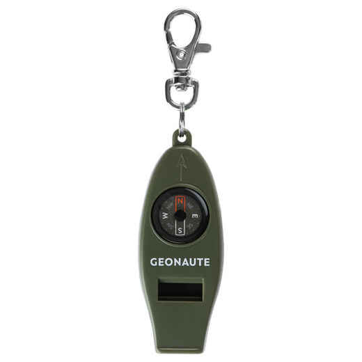 
      50 MULTI-PURPOSE WHISTLE AND ORIENTEERING COMPASS - KHAKI
  