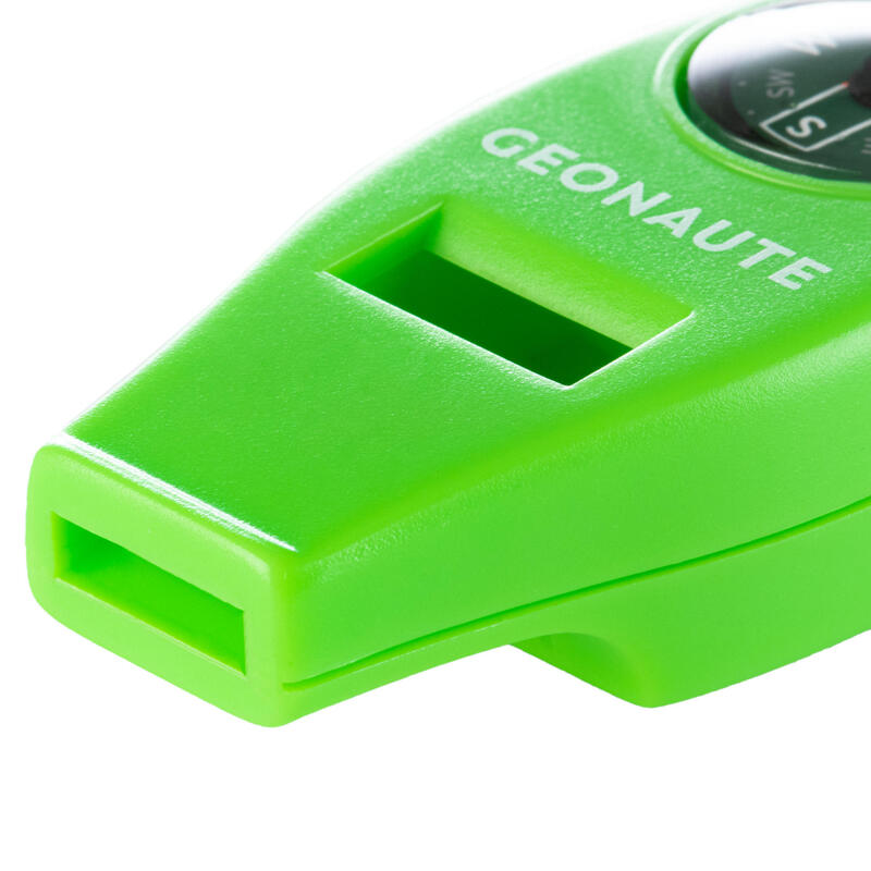 50 MULTI-PURPOSE WHISTLE AND ORIENTEERING COMPASS - GREEN